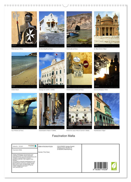 Faszination Malta (CALVENDO Premium Wandkalender 2024)