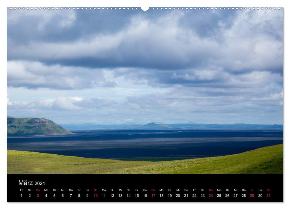 Iceland - Landscape and Nature (CALVENDO Premium Wall Calendar 2024) 