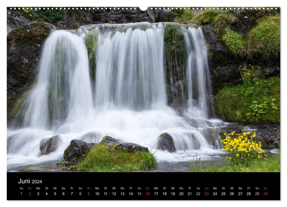 Island - Landschaft und Natur (CALVENDO Premium Wandkalender 2024)