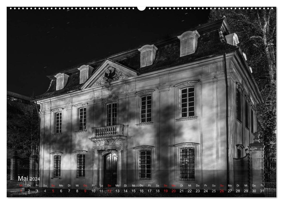 Heilbronn at night (CALVENDO Premium Wall Calendar 2024) 