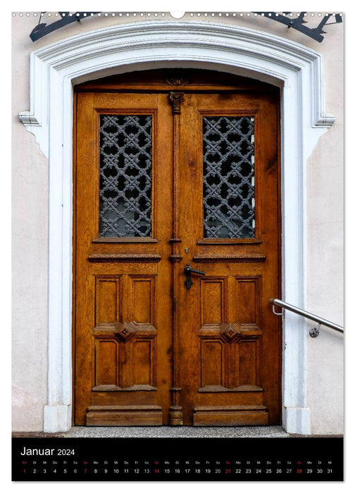 Doors and portals from Warburg/Westphalia (CALVENDO wall calendar 2024) 