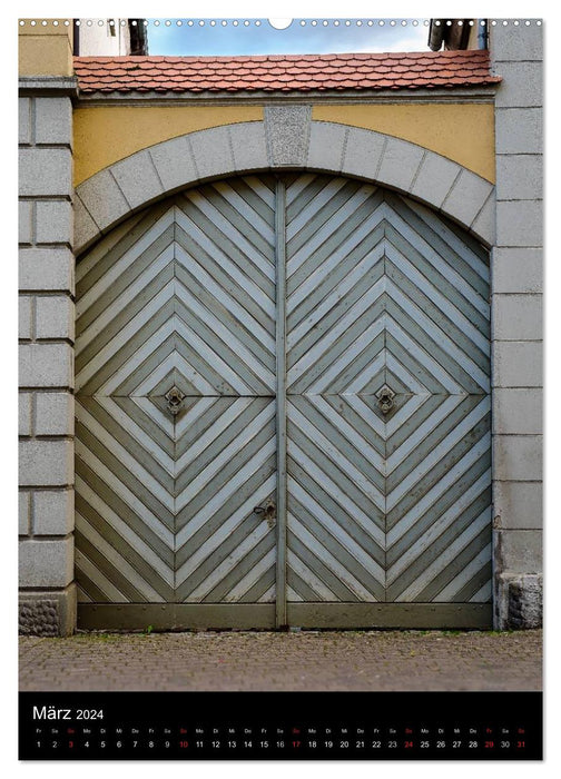 Doors and portals from Warburg/Westphalia (CALVENDO wall calendar 2024) 