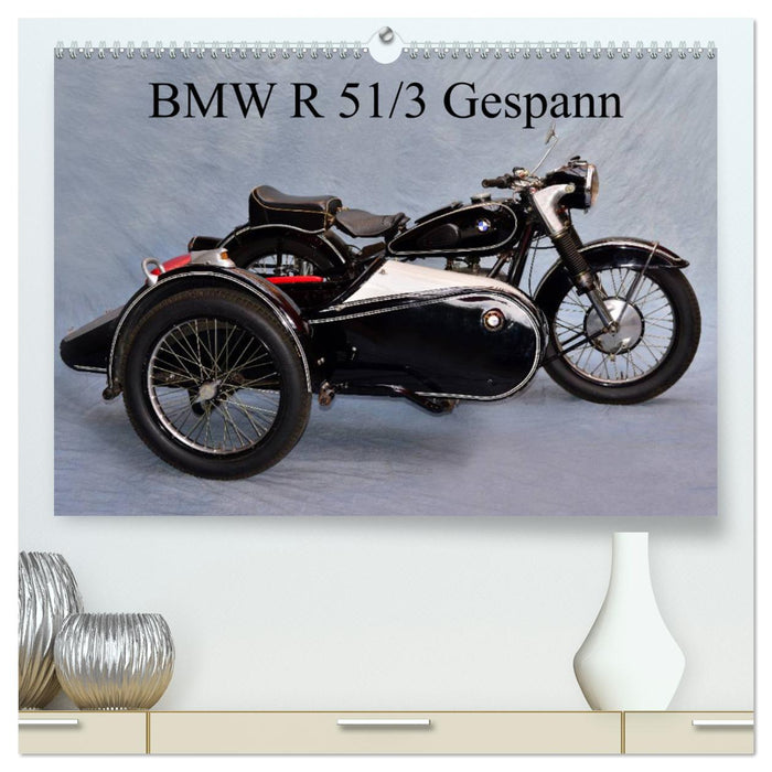 BMW R 51/3 Gespann (CALVENDO Premium Wandkalender 2024)
