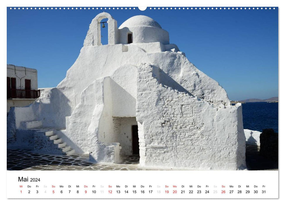 Churches and monasteries of Greece (CALVENDO wall calendar 2024) 