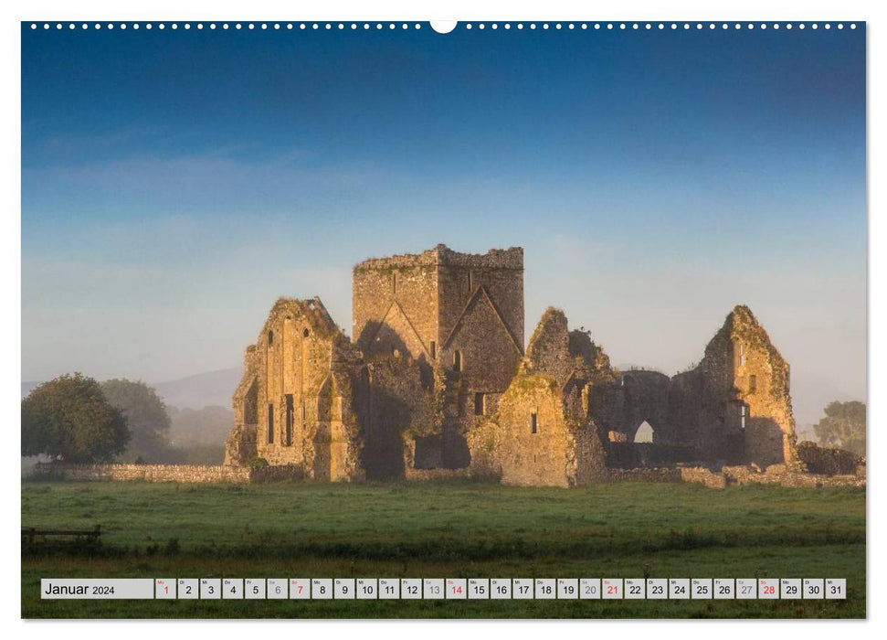 IRELAND - Mysterious Abbeys (CALVENDO Wall Calendar 2024) 