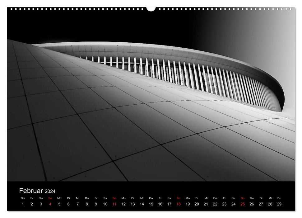 Black-Black-Noir 2024 (CALVENDO Premium Wall Calendar 2024) 