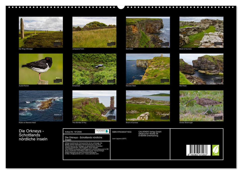 The Orkneys - Scotland's Northern Islands (CALVENDO Premium Wall Calendar 2024) 