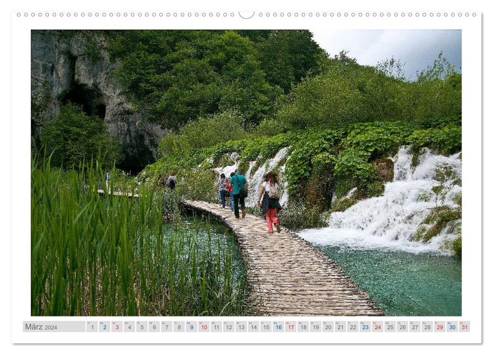 Croatia - Plitvice Lakes, Rijeka and Krk (CALVENDO Premium Wall Calendar 2024) 