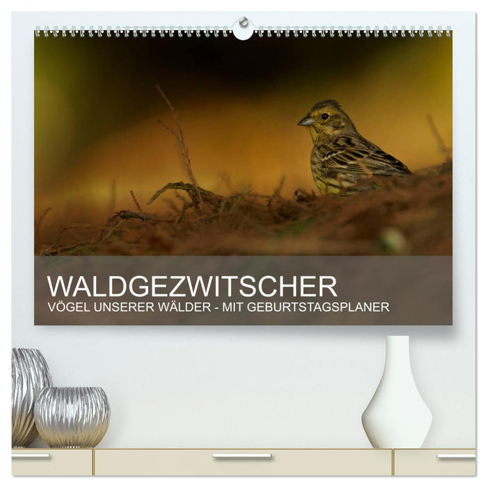 Forest chirping - birds of our forests (CALVENDO Premium Wall Calendar 2024) 