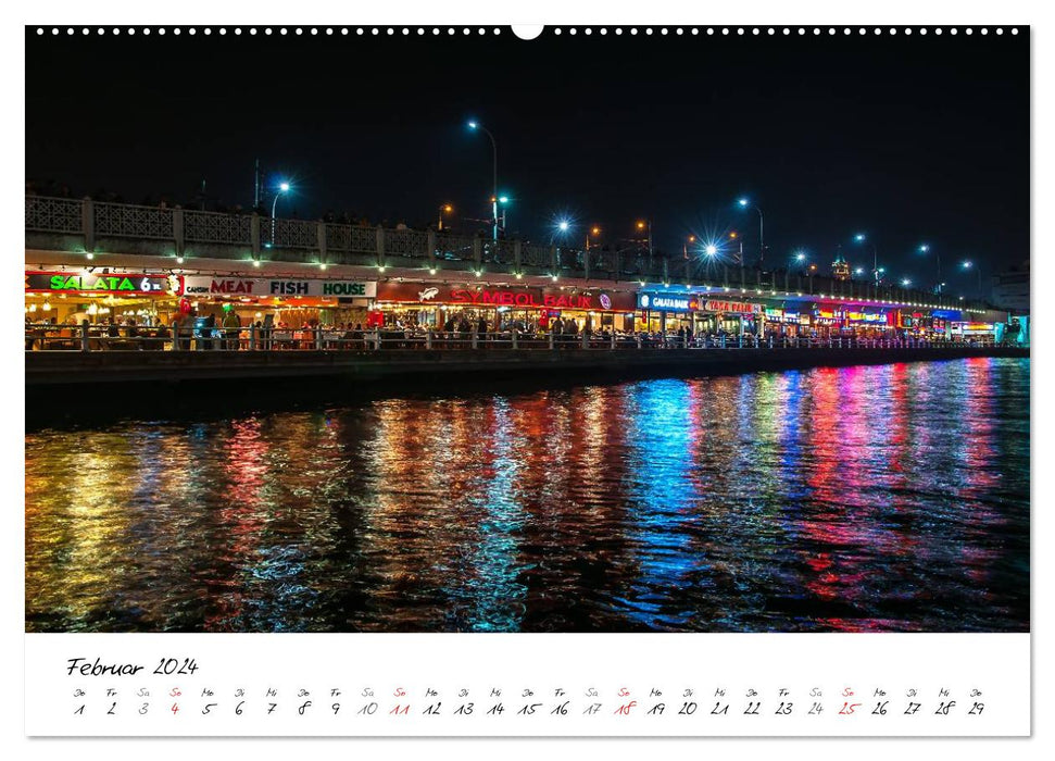 Istanbul - city on two continents (CALVENDO wall calendar 2024) 