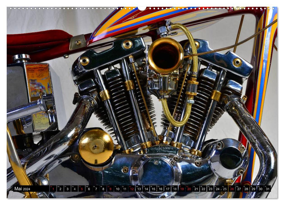 Harley Classic Chopper (CALVENDO Premium Wall Calendar 2024) 