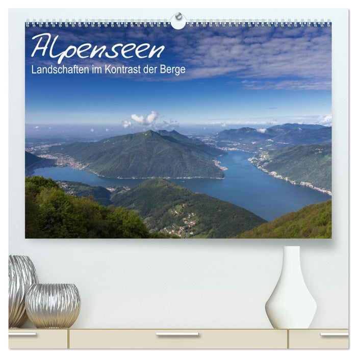Alpine lake - landscapes in the contrast of the mountains (CALVENDO Premium wall calendar 2024) 