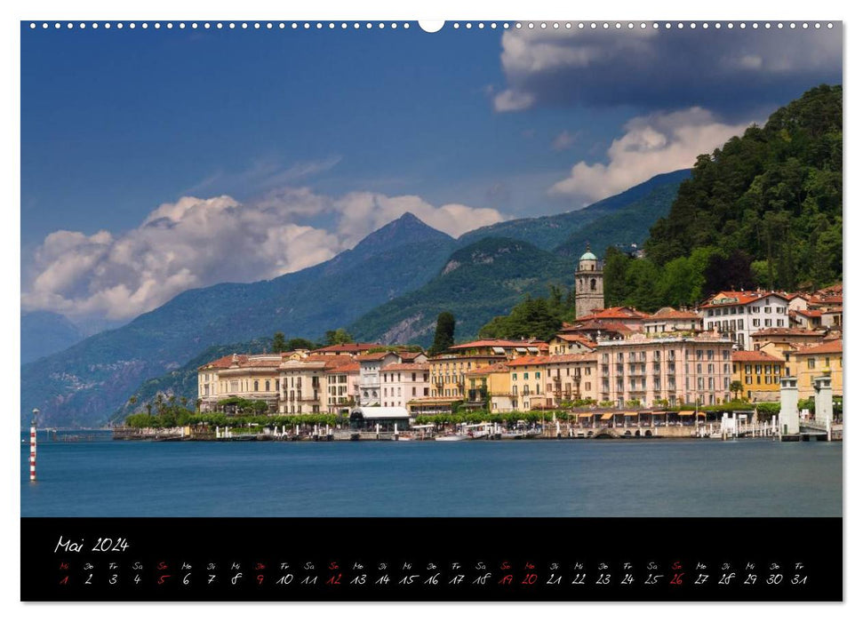 Alpine lake - landscapes in the contrast of the mountains (CALVENDO Premium wall calendar 2024) 
