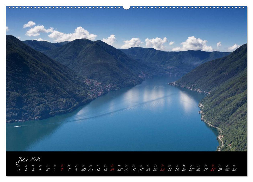 Alpensee - Landschaften im Kontrast der Berge (CALVENDO Premium Wandkalender 2024)