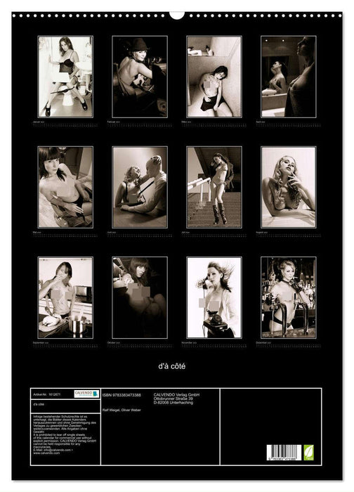 d'à côté - nude photography (CALVENDO wall calendar 2024) 
