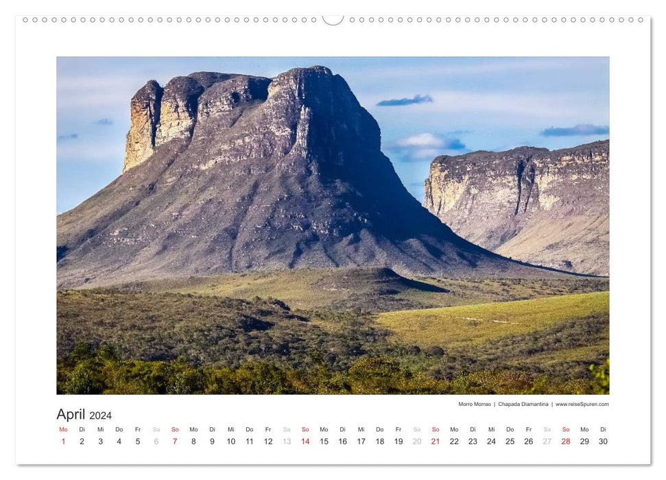 Brésil 2024 Bahia - le berceau du Brésil (Calvendo Premium Wall Calendar 2024) 