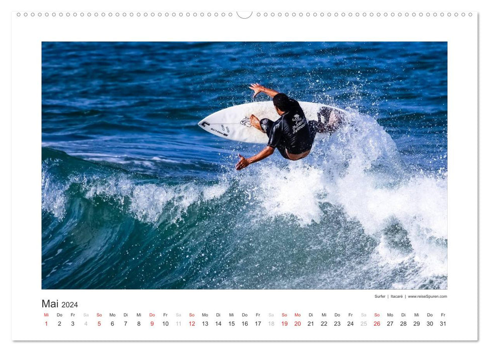 Brésil 2024 Bahia - le berceau du Brésil (Calvendo Premium Wall Calendar 2024) 