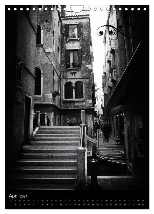 Venice Noir - The slightly different Venice (CALVENDO wall calendar 2024) 