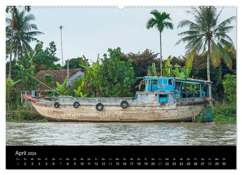 Le Delta du Mékong (Calvendo Premium Wall Calendar 2024) 