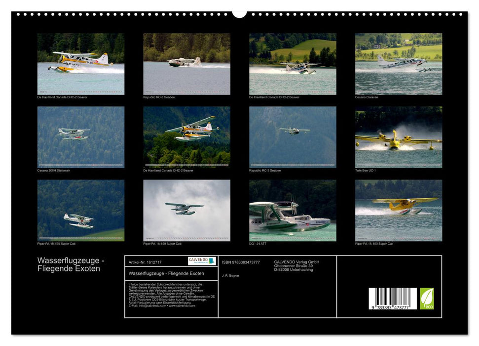 Hydravions - Flying Exotics (Calvendo Premium Wall Calendar 2024) 