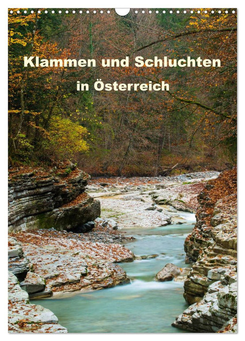 Gorges and gorges in Austria 2024 (CALVENDO wall calendar 2024) 