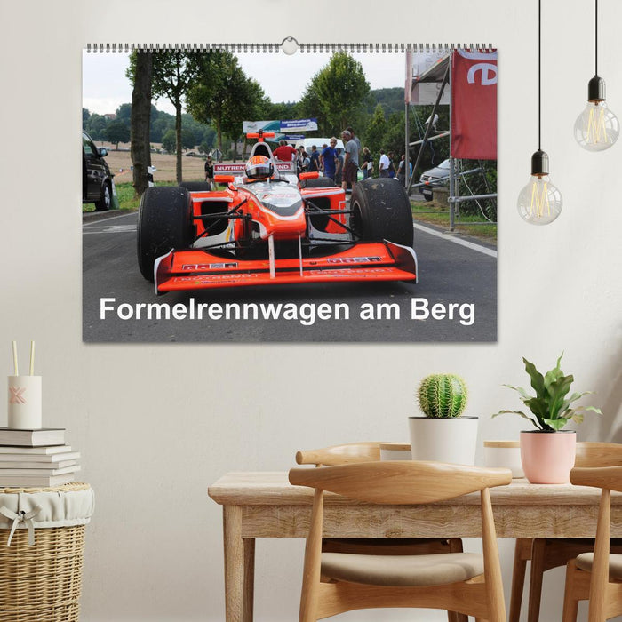 Formula racing cars on the mountain (CALVENDO wall calendar 2024) 