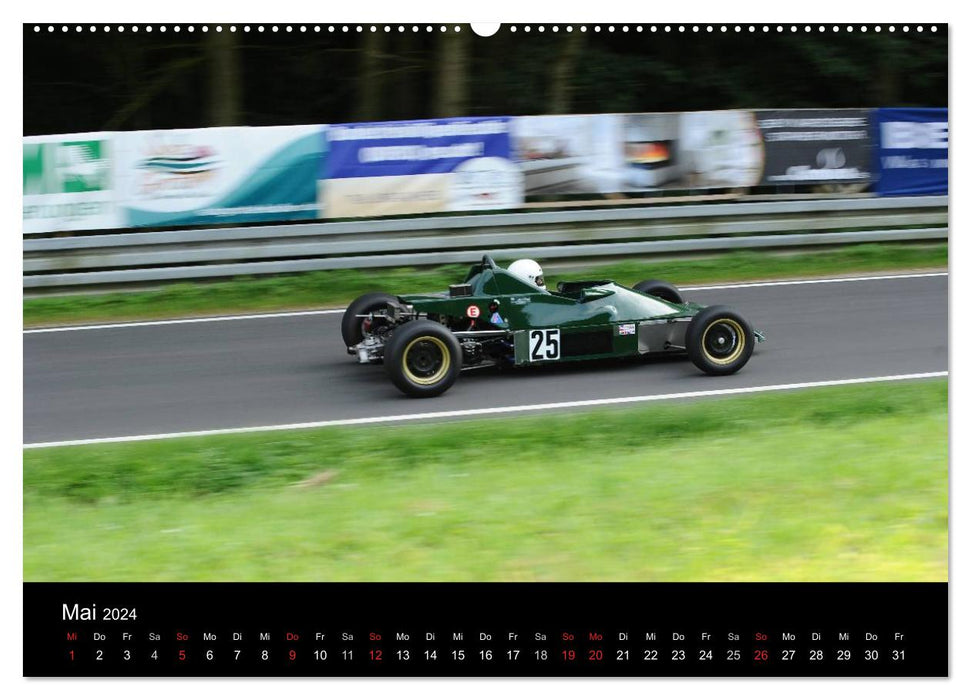 Formula racing cars on the mountain (CALVENDO wall calendar 2024) 