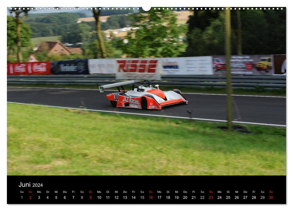 Formula racing cars on the mountain (CALVENDO wall calendar 2024) 