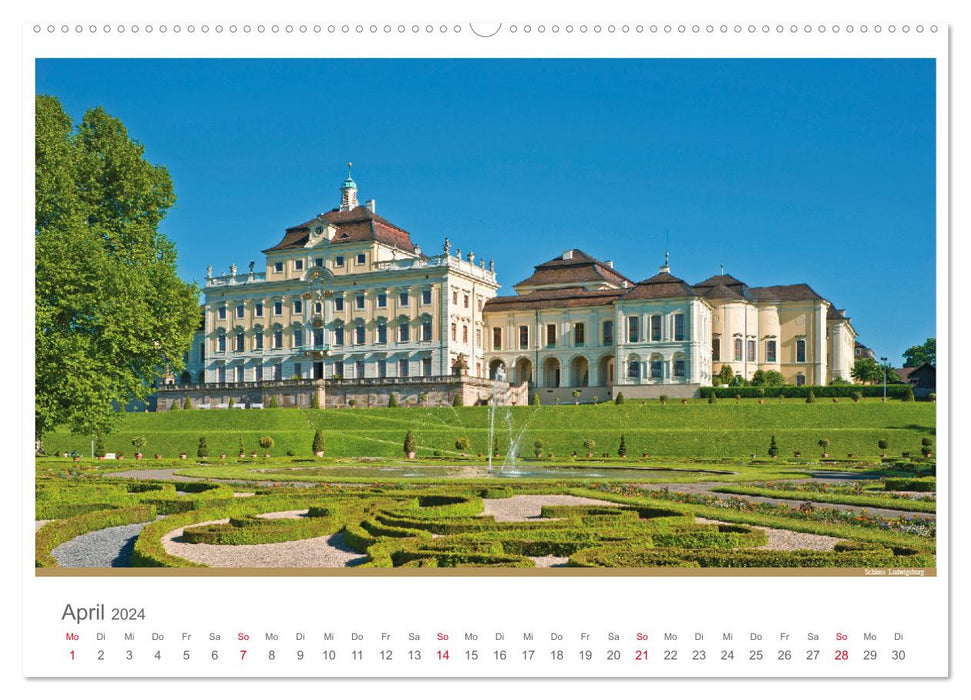Le Neckar - Sur la route en Allemagne (Calvendo Premium Wall Calendar 2024) 