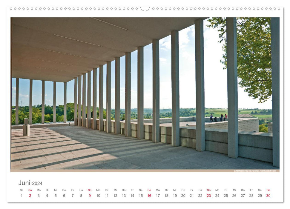 The Neckar - On the Road in Germany (CALVENDO Premium Wall Calendar 2024) 