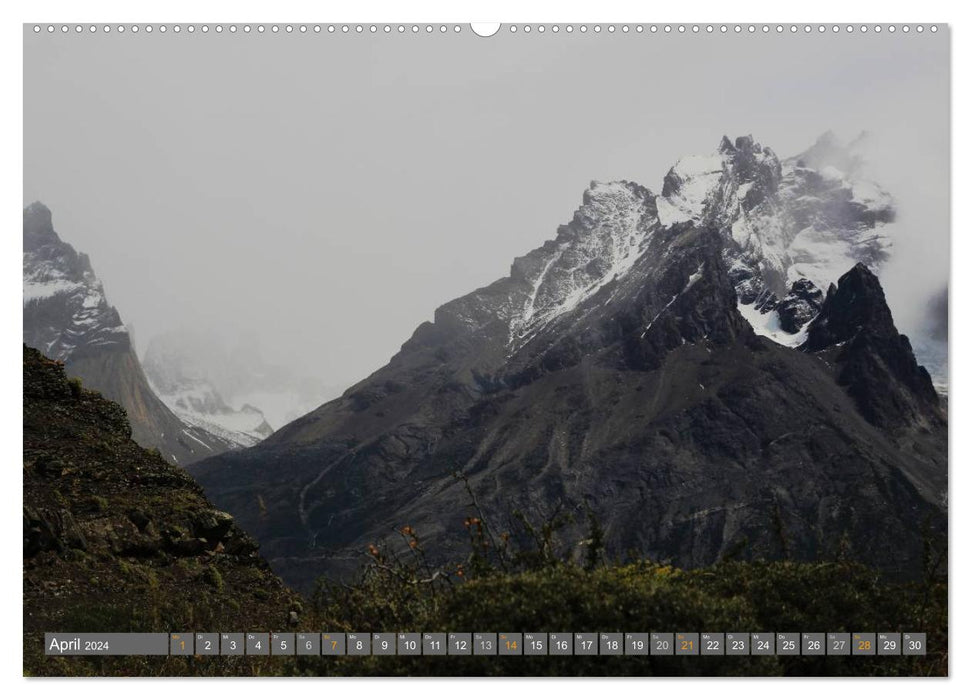 Patagonia, glaciers, mountains and endless expanses (CALVENDO Premium Wall Calendar 2024) 