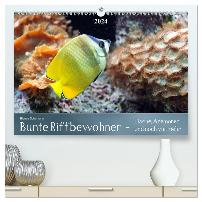 Colorful reef inhabitants - fish, anemones and much more (CALVENDO Premium Wall Calendar 2024) 