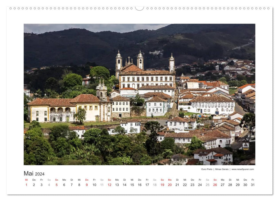 Brazil 2024 Estrada Real - the path of gold (CALVENDO Premium Wall Calendar 2024) 