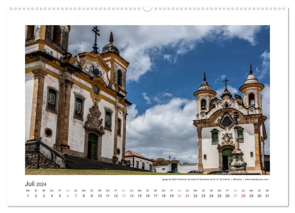 Brasilien 2024 Estrada Real - der Weg des Goldes (CALVENDO Premium Wandkalender 2024)