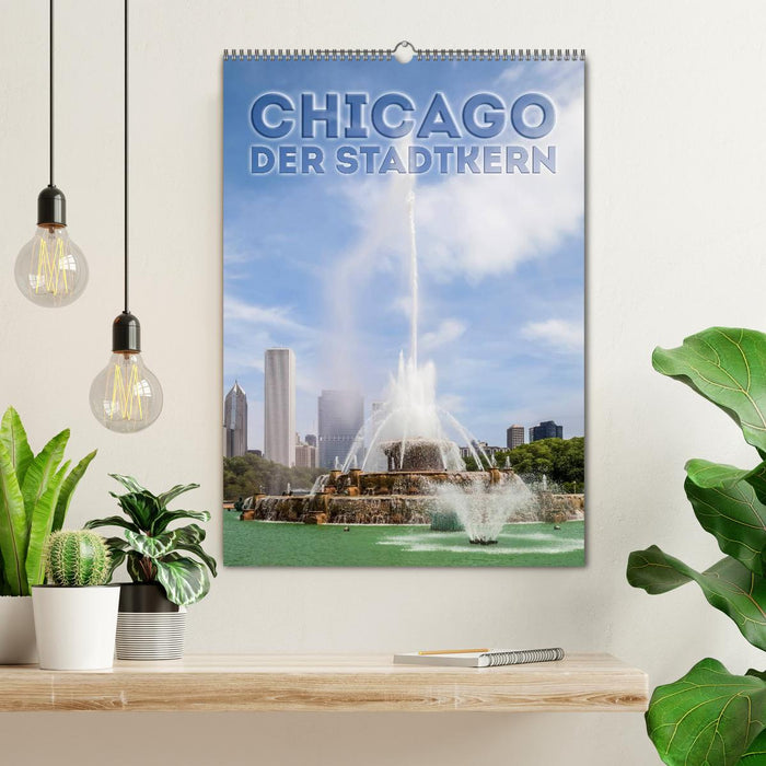 CHICAGO Der Stadtkern (CALVENDO Wandkalender 2024)