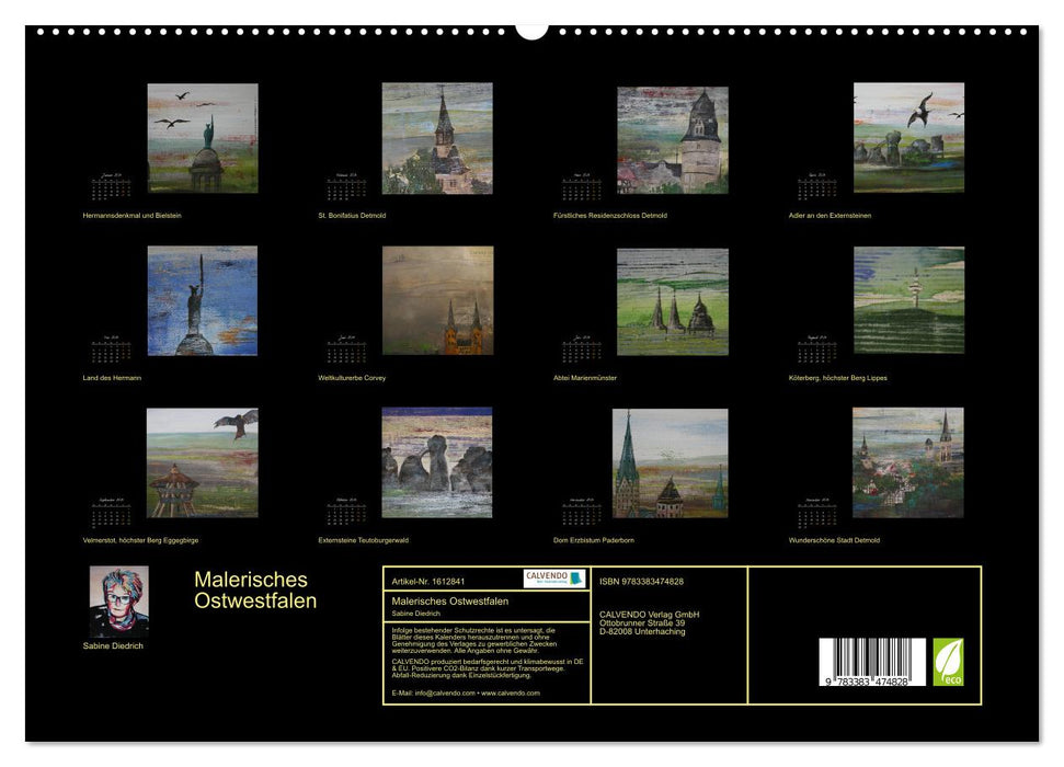 Malerisches Ostwestfalen (CALVENDO Premium Wandkalender 2024)