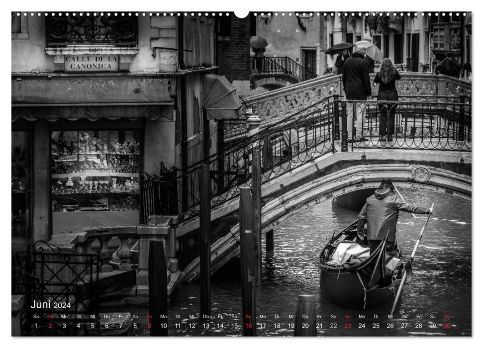 Venedig - Licht und Schatten (CALVENDO Wandkalender 2024)