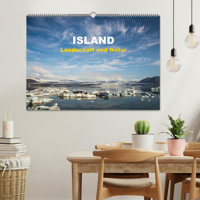 Island - Landschaft und Natur (CALVENDO Wandkalender 2024)