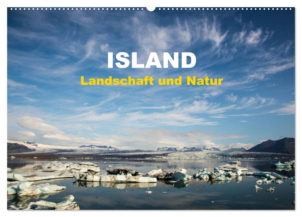 Islande - paysage et nature (calendrier mural CALVENDO 2024) 