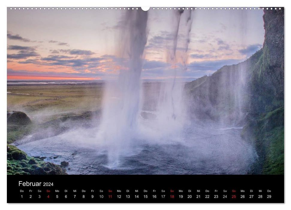 Islande - paysage et nature (calendrier mural CALVENDO 2024) 