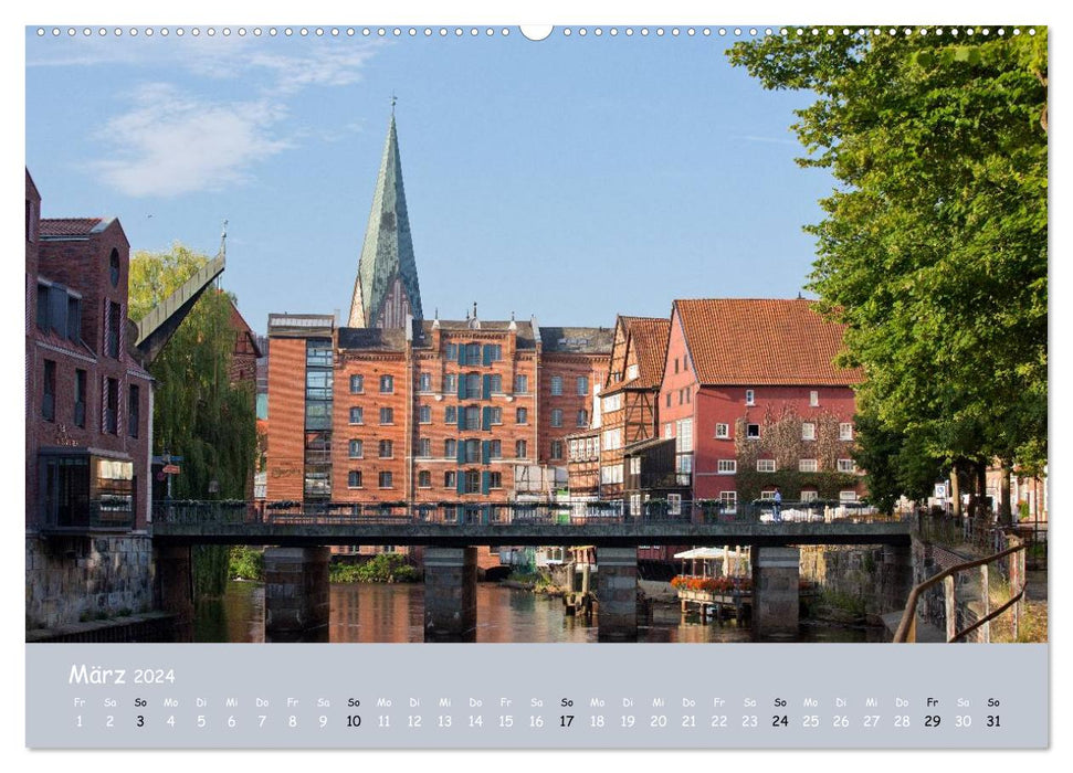 Lüneburg - Die Salz- und Hansestadt (CALVENDO Premium Wandkalender 2024)