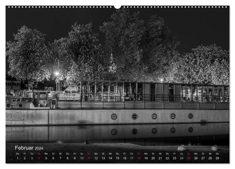 Heilbronn bei Nacht (CALVENDO Wandkalender 2024)