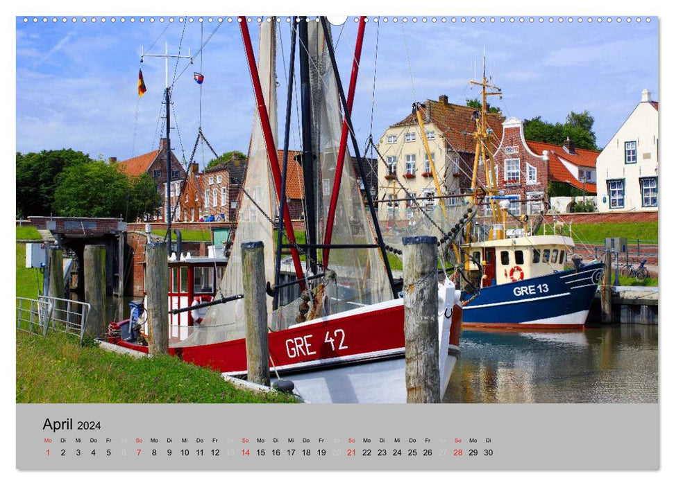 East Frisia on the North Sea coast (CALVENDO Premium Wall Calendar 2024) 