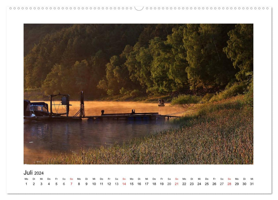 Morgens am Edersee (CALVENDO Premium Wandkalender 2024)