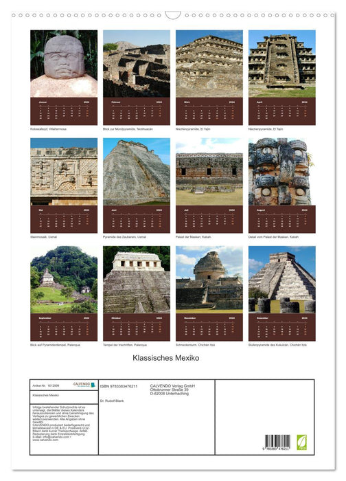 Classic Mexico (CALVENDO Wall Calendar 2024) 