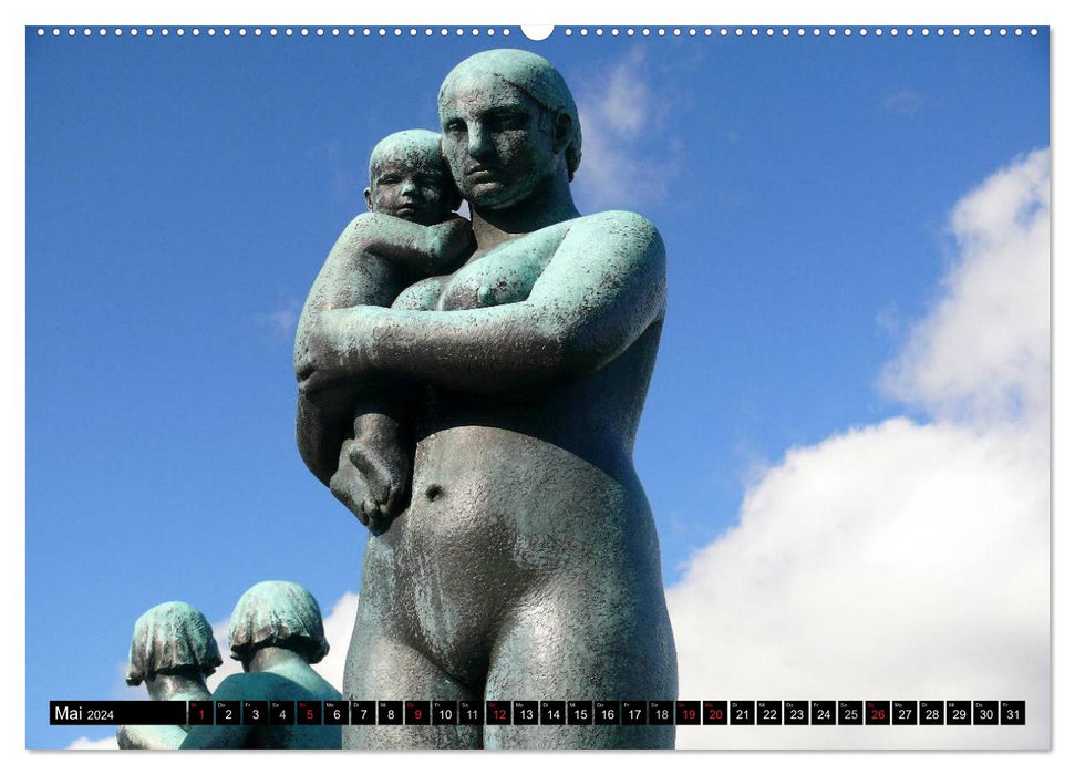 Parc de sculptures Vigeland Oslo (Calvendo mural CALVENDO 2024) 