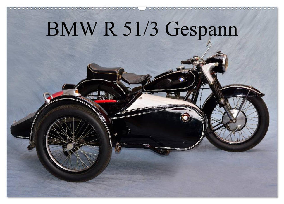 BMW R 51/3 Gespann (CALVENDO Wandkalender 2024)