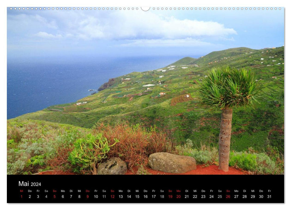 La Palma - die grüne Insel (CALVENDO Wandkalender 2024)