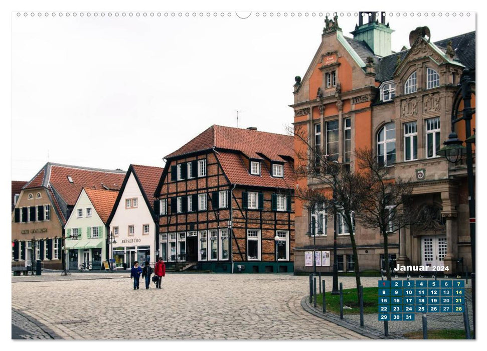 Ahlen, une charmante ville du Münsterland (calendrier mural CALVENDO 2024) 