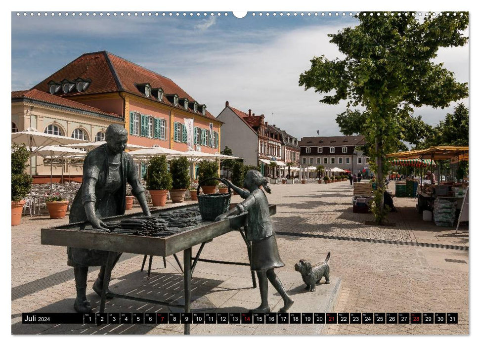 Schwetzingen city views (CALVENDO Premium wall calendar 2024) 